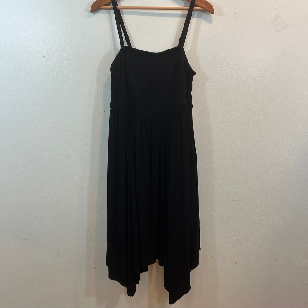 torrid Black Asymmetrical Spaghetti Strap Dress